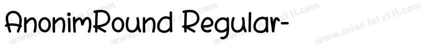 AnonimRound Regular字体转换